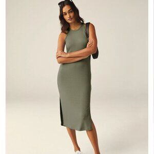 NWT Beyond Yoga | Formation Midi Tank Dress Sleeveless Sage Green | Size Small
